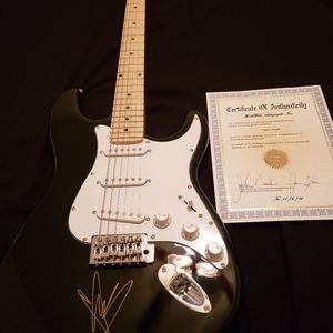 Signed Chris Cornell guitar and certificate